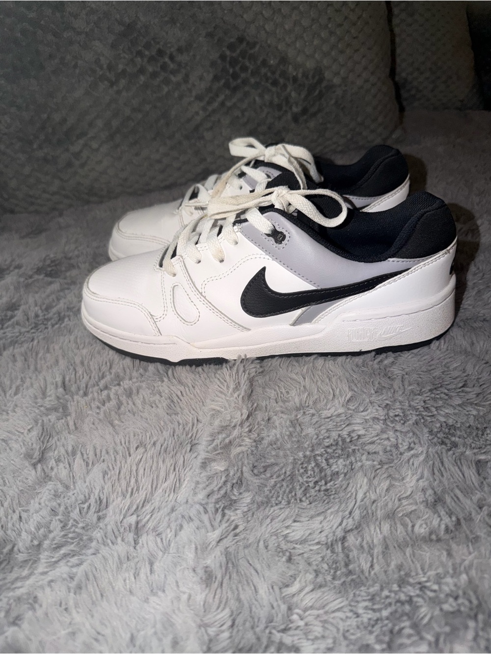 Nike “force low GS White,  Black & grey Kids' Low-Top Sneakers
